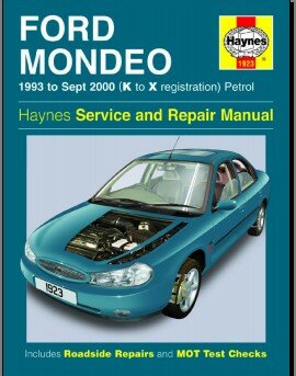 Ford Mondeo 1993 to Sept 2000 (K to X registrator). Petrol. Service and Repair Manual.